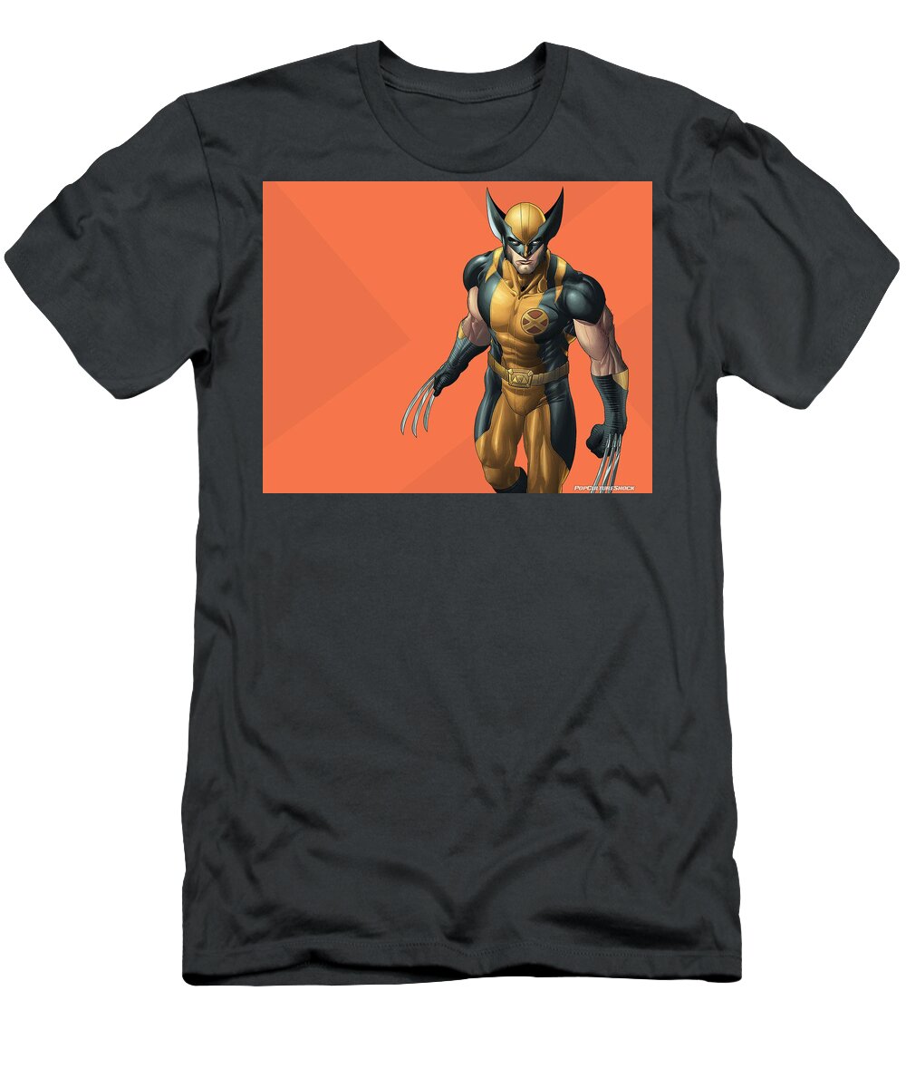 Wolverine T-Shirt featuring the digital art Wolverine #2 by Super Lovely