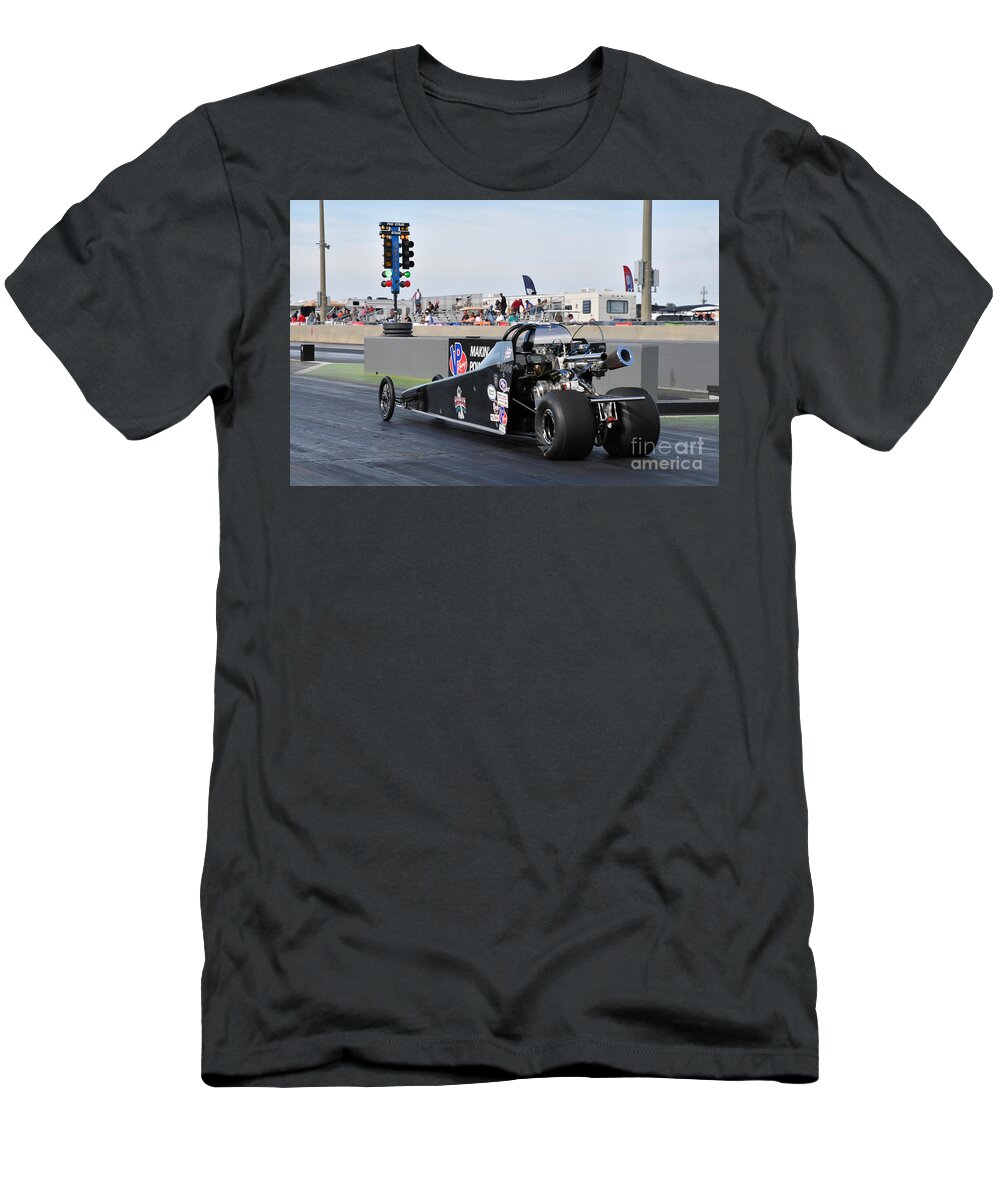 Drag T-Shirt featuring the photograph Junior Drag Racing March 2017 #23 by Jack Norton