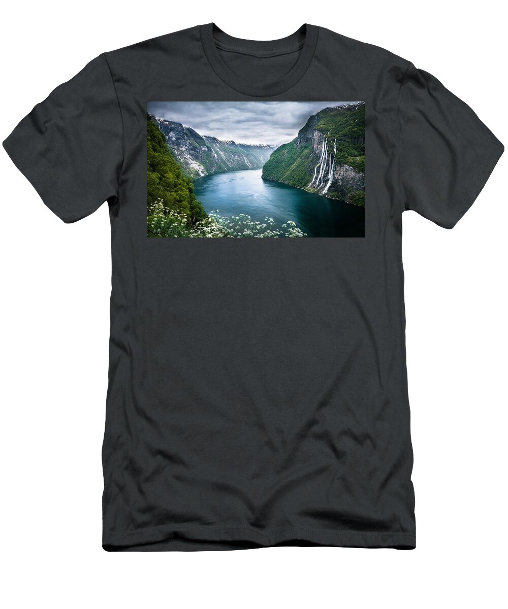 Waterfall T-Shirt featuring the photograph Waterfall #23 by Jackie Russo