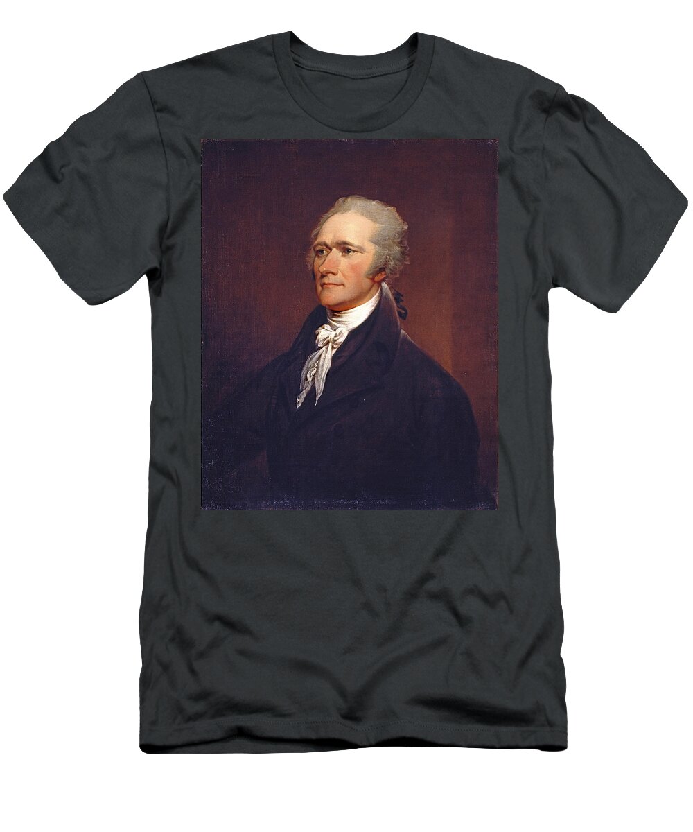 John Trumbull T-Shirt featuring the painting Alexander Hamilton #6 by John Trumbull