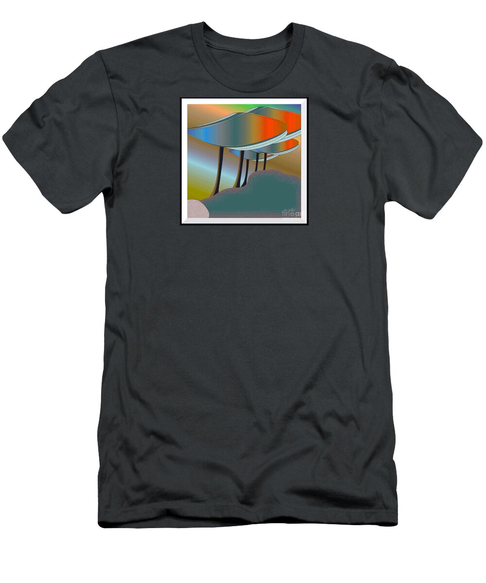 Abstract T-Shirt featuring the digital art Colours #3 by Iris Gelbart