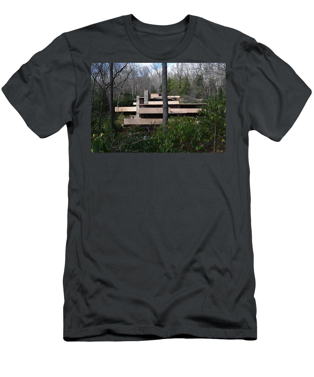 Falling Water T-Shirt featuring the photograph Fallingwater #3 by Curtis Krusie