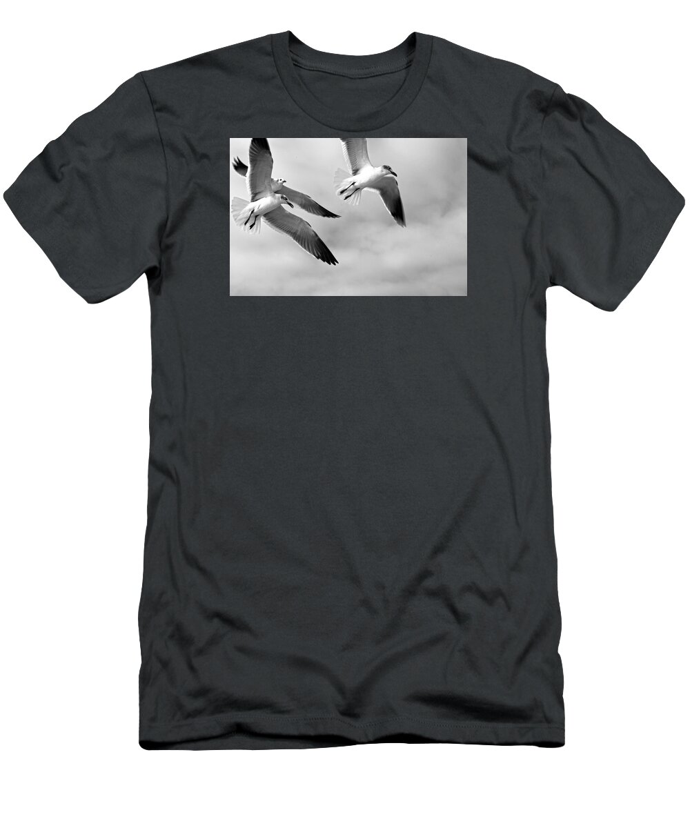 Bird T-Shirt featuring the photograph 3 Gulls by Robert Och
