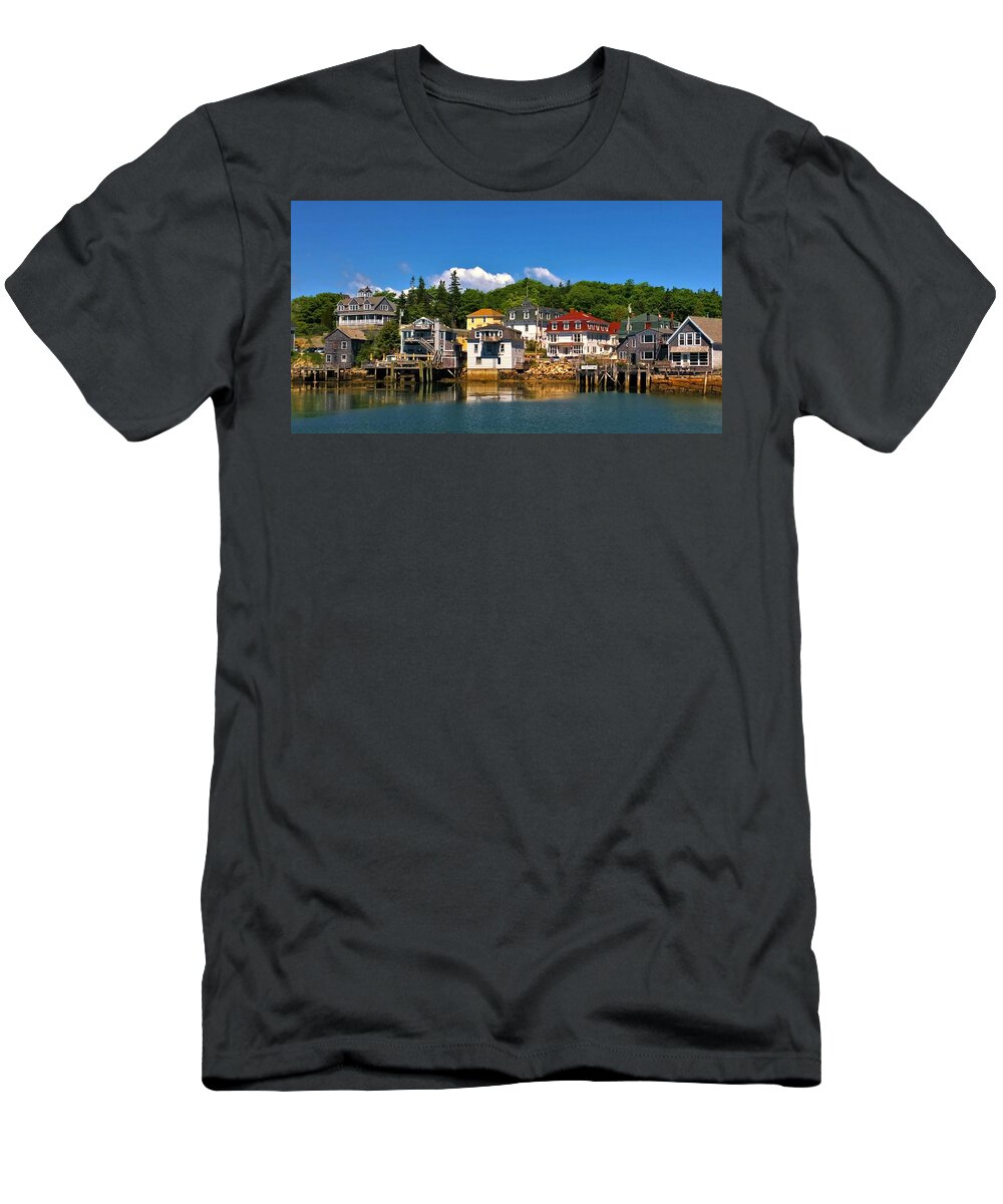 Stonington T-Shirt featuring the photograph Stonington #3 by Lisa Dunn