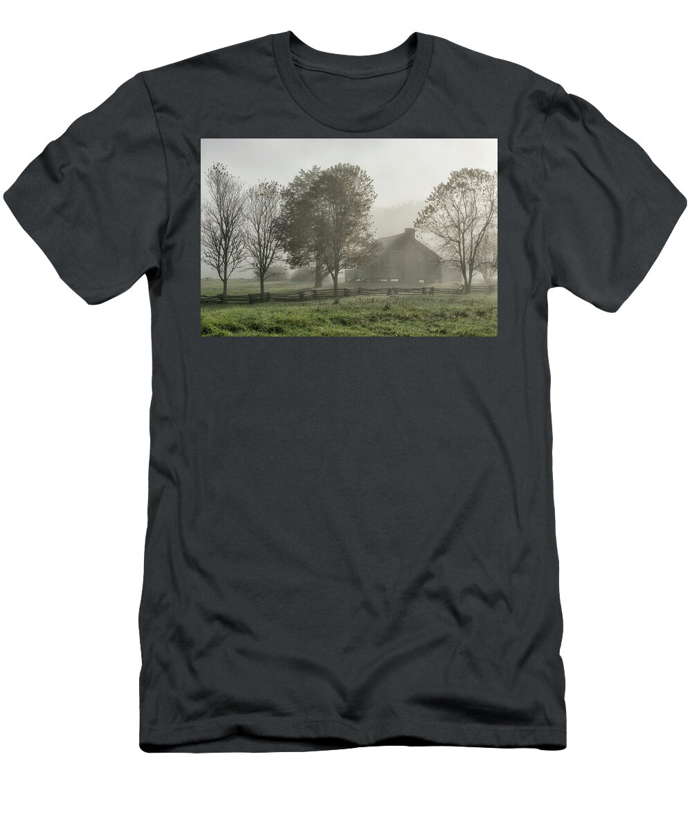 Cades Cove T-Shirt featuring the photograph The Dan Lawson Place 2 by Victor Culpepper