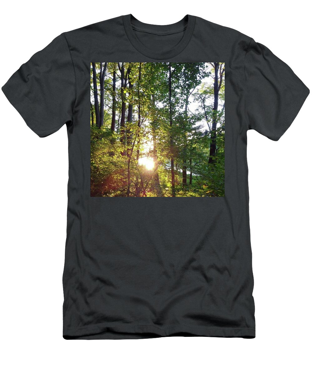 Nature T-Shirt featuring the photograph Through The Trees by Jessica Louis