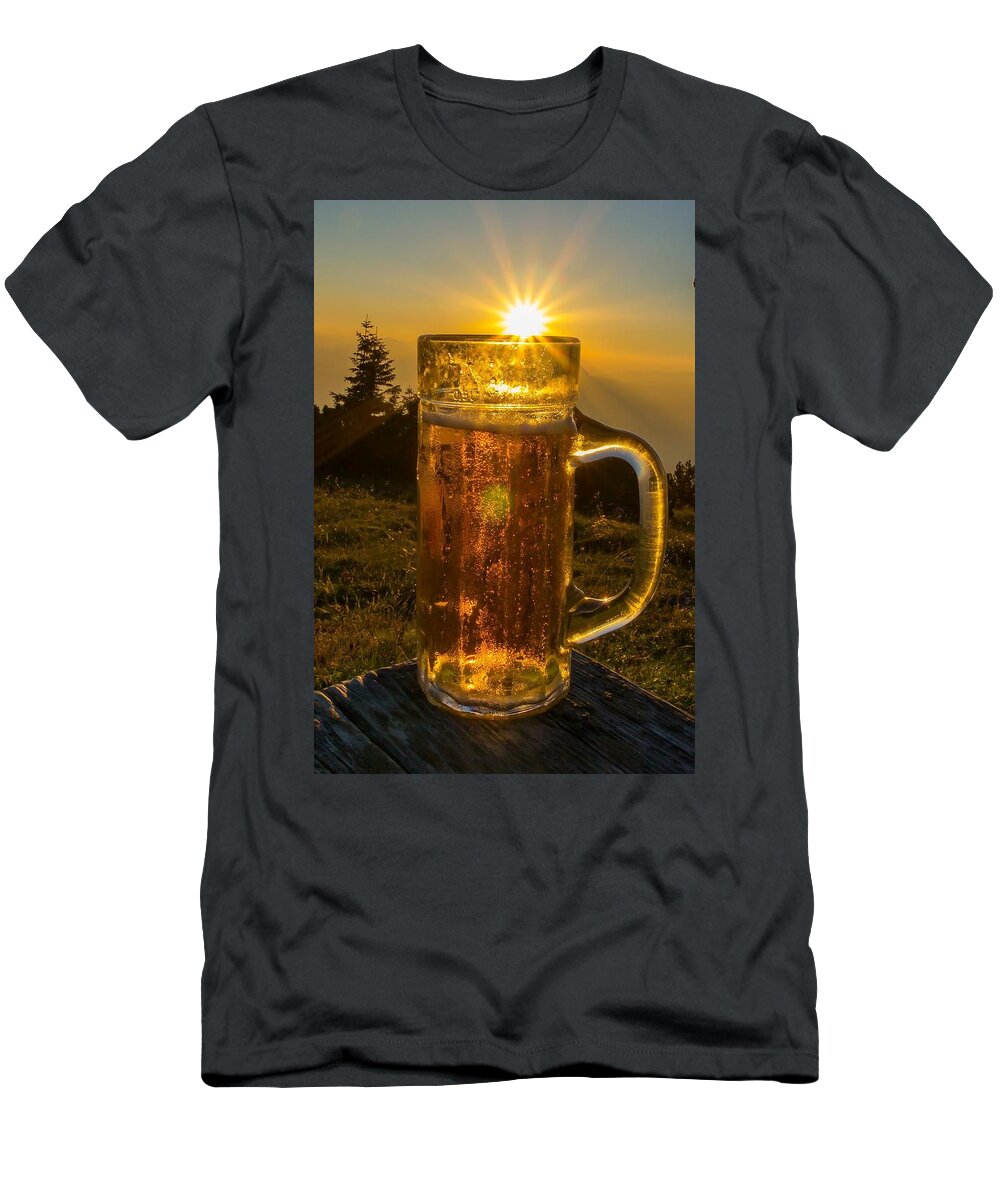 Beer T-Shirt featuring the photograph Beer #4 by Jackie Russo