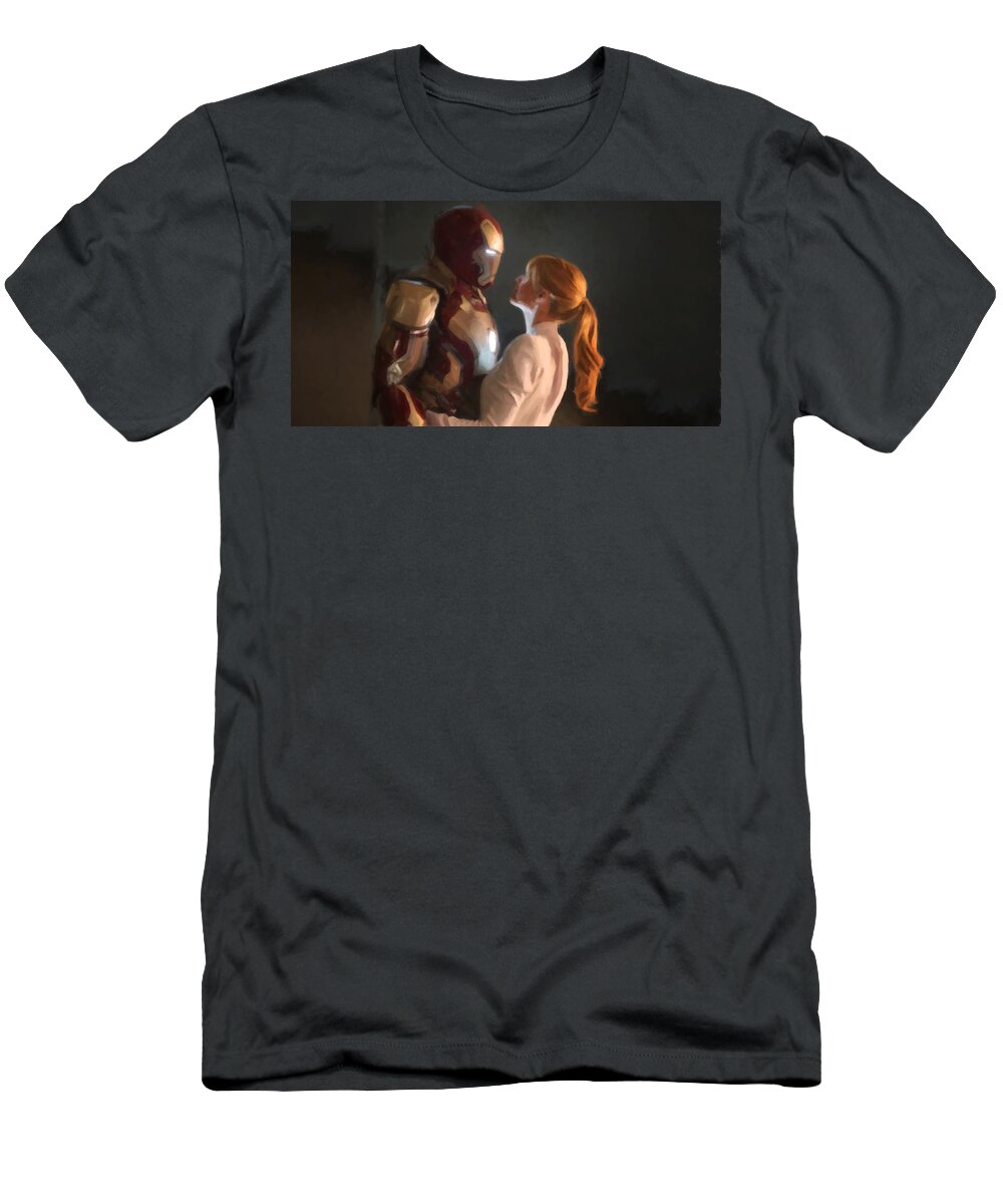 Iron Man 3 T-Shirt featuring the digital art Iron Man 3 #4 by Super Lovely