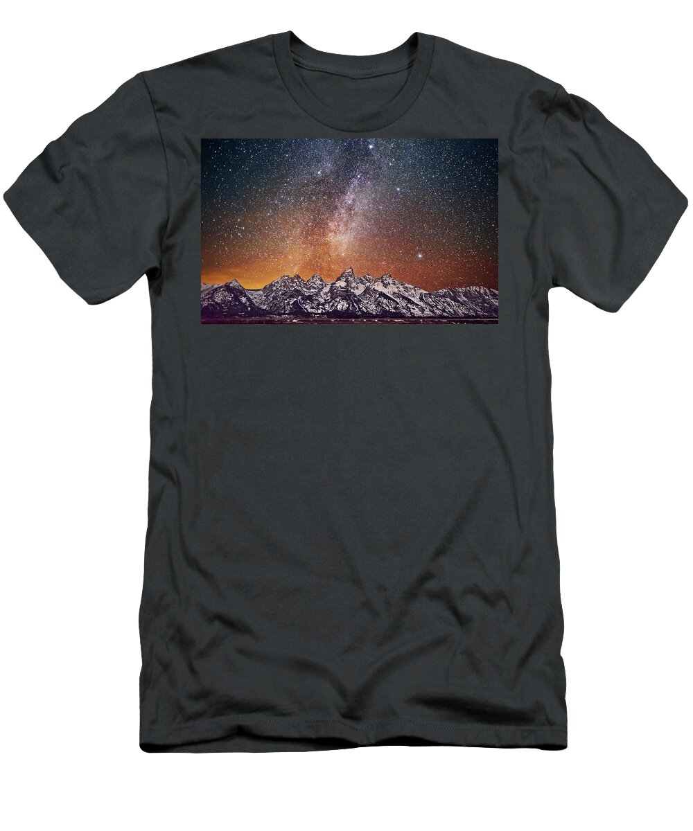Milky Way T-Shirt featuring the digital art Milky Way #4 by Super Lovely
