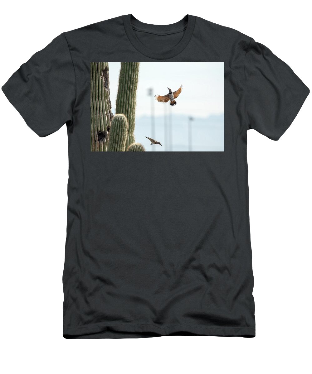 Gilded T-Shirt featuring the photograph Gilded Flicker #1 by Tam Ryan