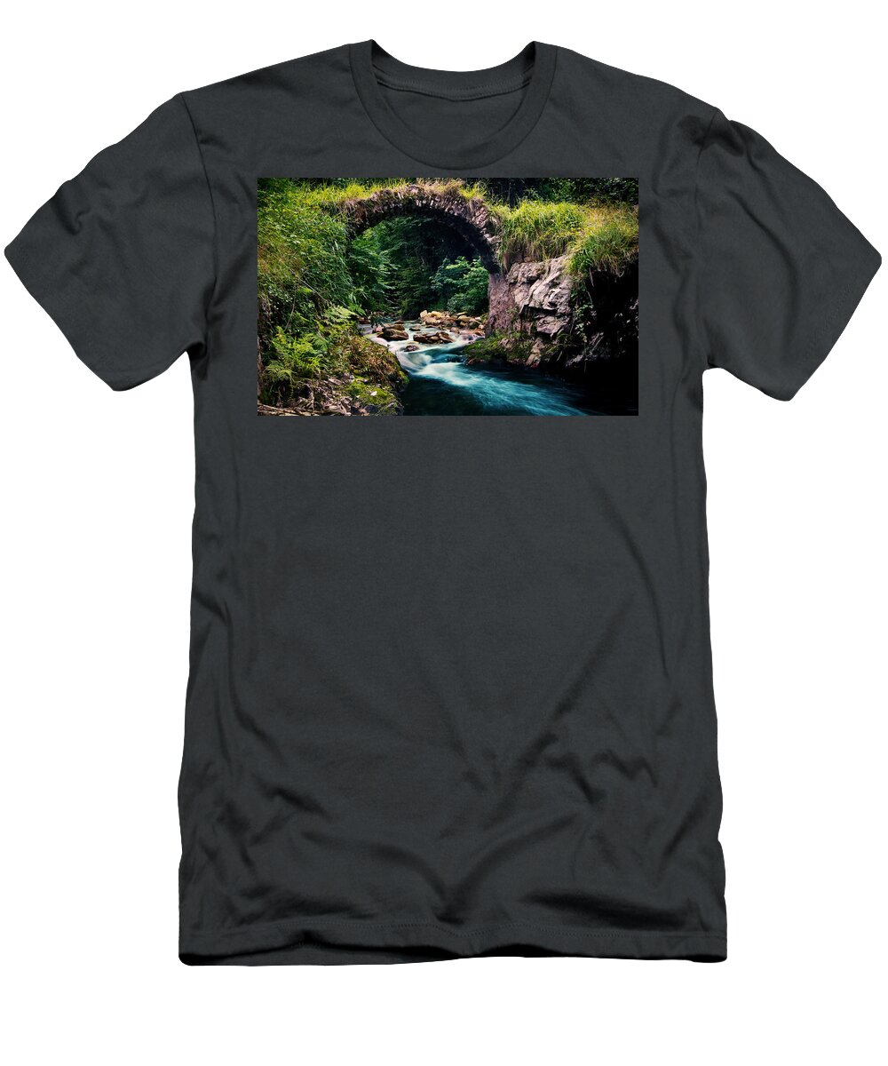Stream T-Shirt featuring the photograph Stream #4 by Mariel Mcmeeking