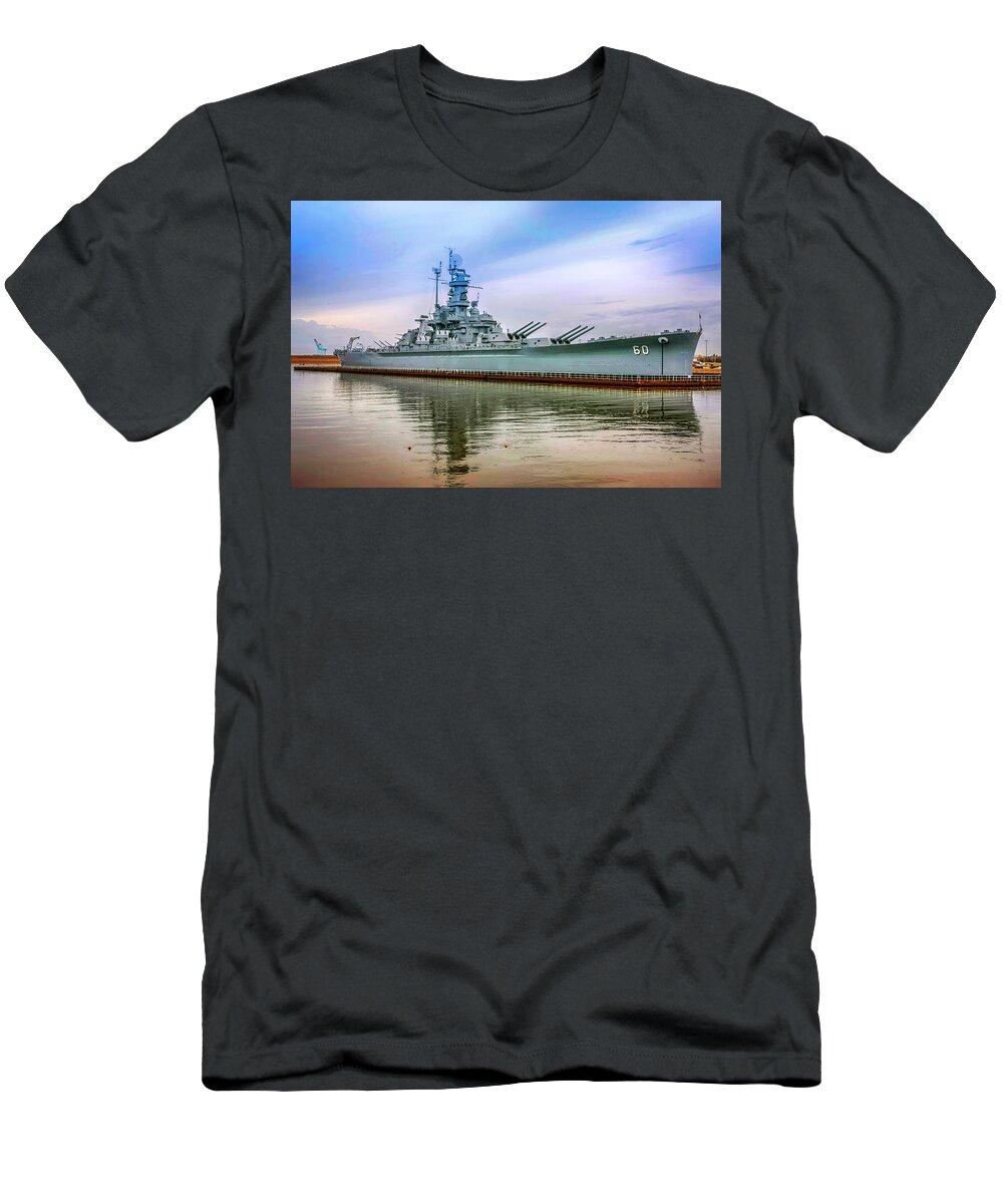 Uss T-Shirt featuring the photograph USS Alabama #6 by Chris Smith