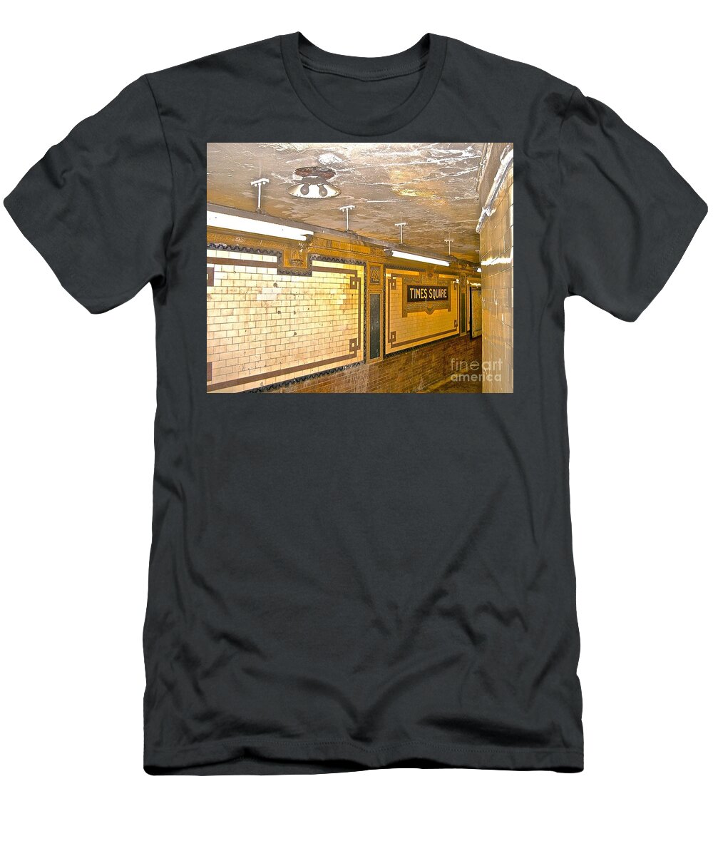 Historical T-Shirt featuring the photograph 42 Street by Elisabeth Derichs