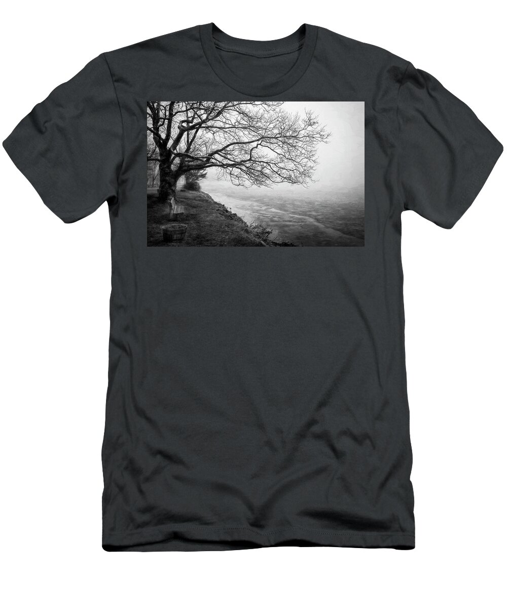 Green Pond T-Shirt featuring the photograph Green Pond New Jersey Winter c410 by Rich Franco