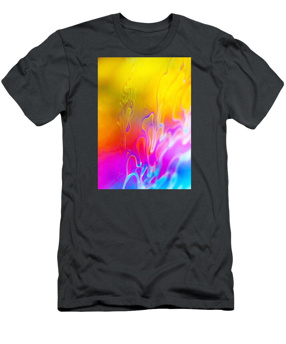 Abstract T-Shirt featuring the photograph Abstract colours #6 by John Paul Cullen