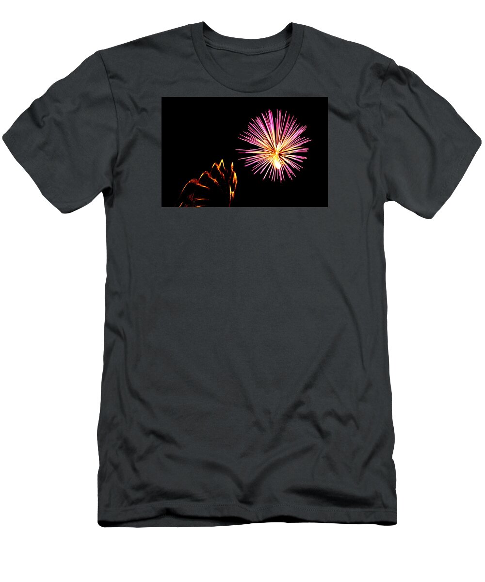 Firework T-Shirt featuring the photograph Fireworks #6 by Donn Ingemie