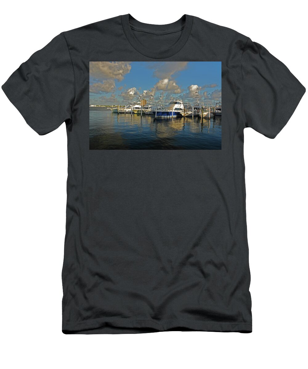  T-Shirt featuring the photograph 6- Sailfish Marina by Joseph Keane