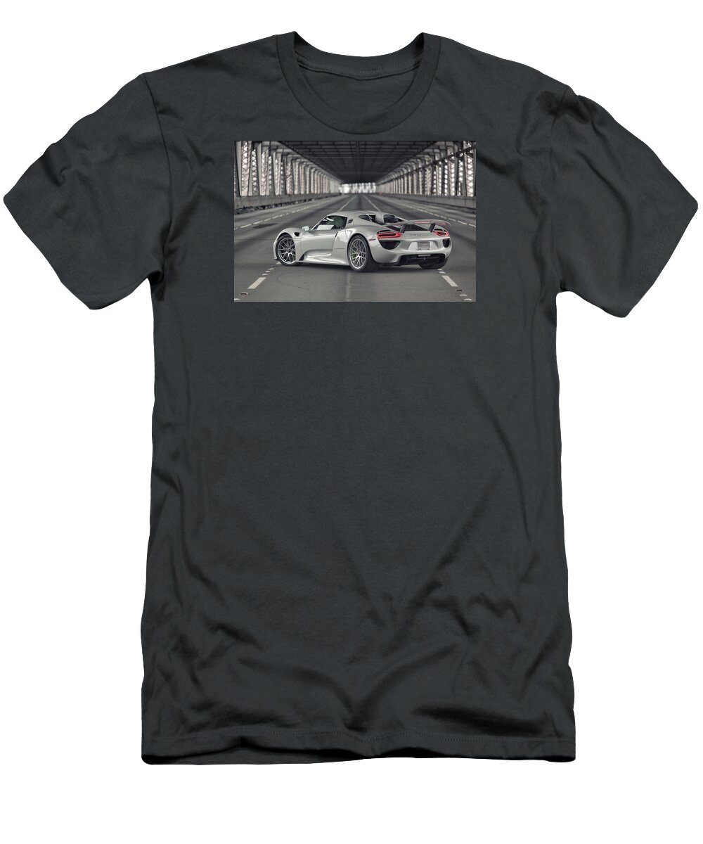 Cars T-Shirt featuring the photograph Porsche 918 Spyder #8 by ItzKirb Photography