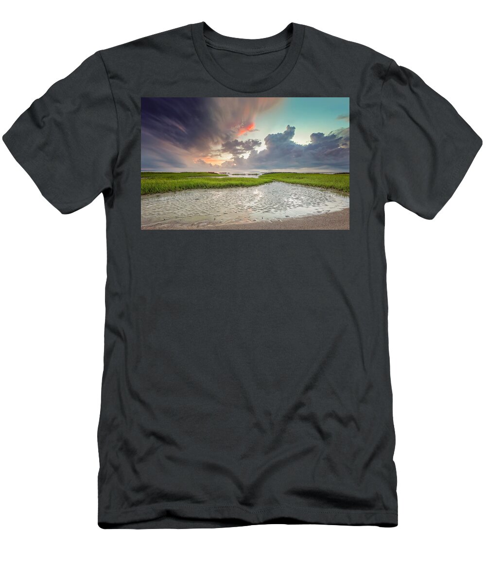 Atlantic Ocean T-Shirt featuring the photograph Seascape of Hilton Head Island #9 by Peter Lakomy