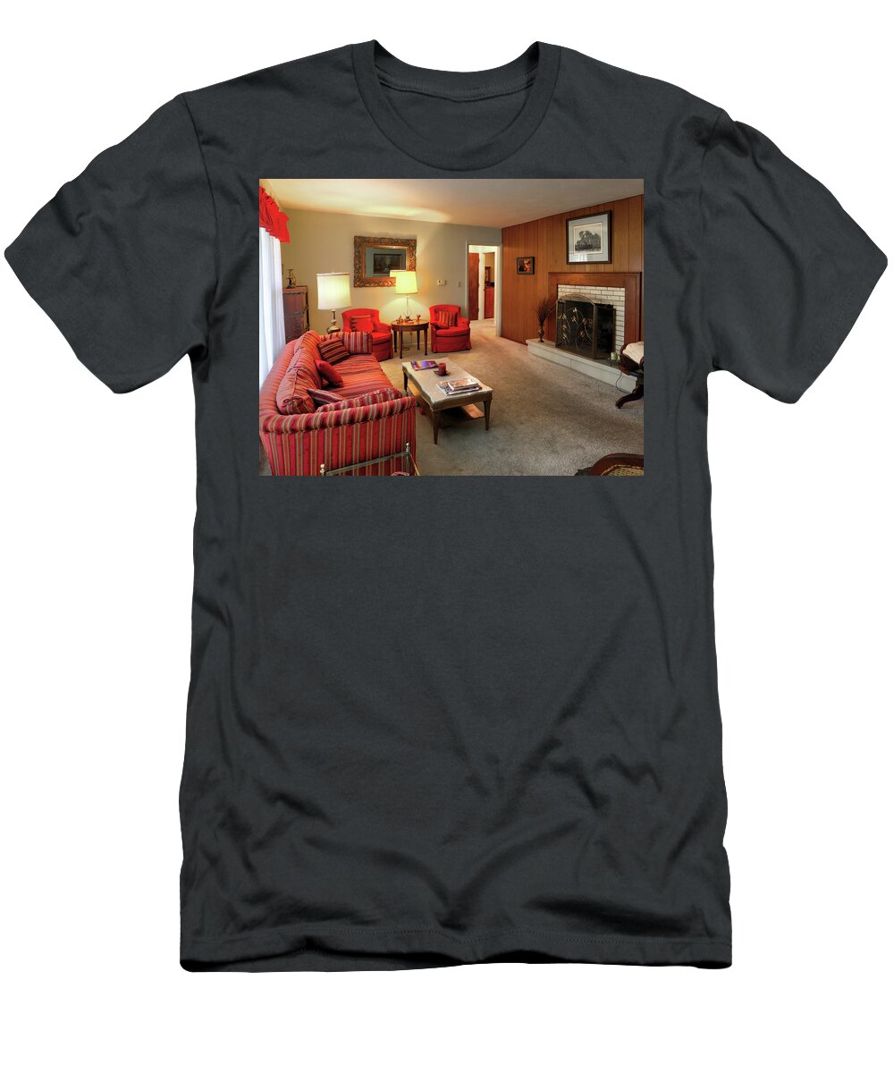Living Room T-Shirt featuring the photograph 908 Living Room A by Jeff Kurtz