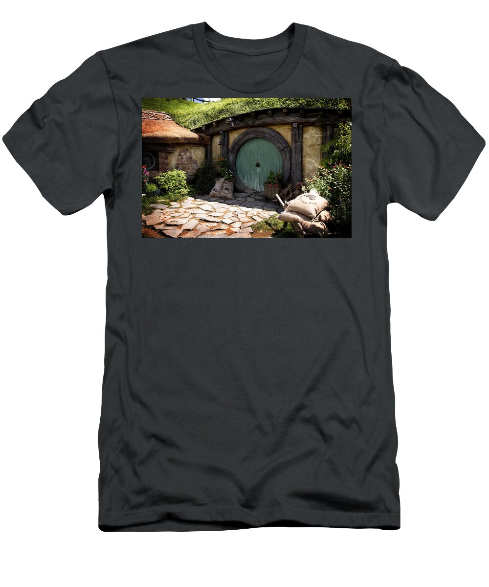 The Shire T-Shirt featuring the photograph A Colorful Hobbit Home by Kathryn McBride