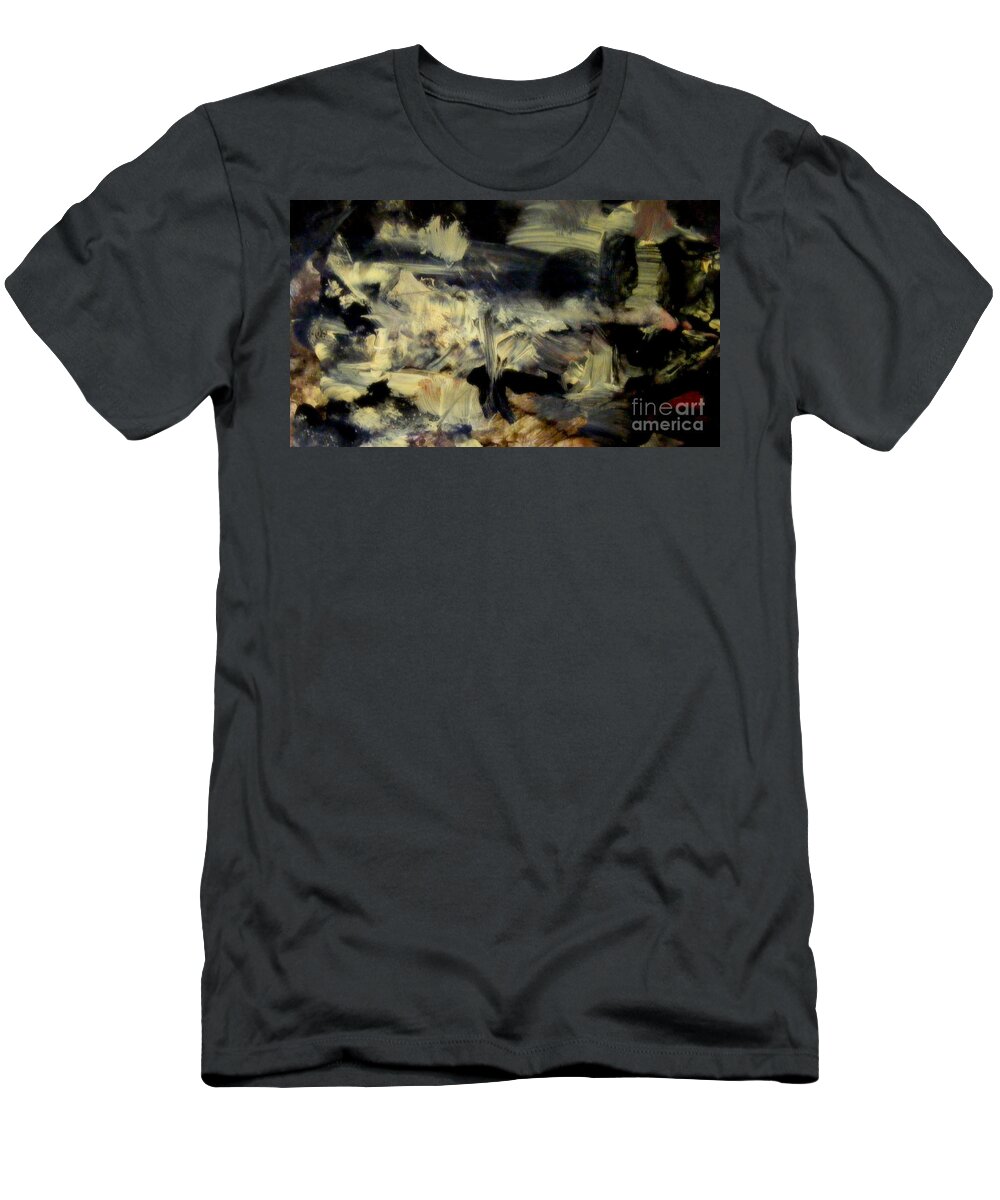 Abstract Landscape Painting With Ink And Acrylic T-Shirt featuring the painting A Dream by Nancy Kane Chapman