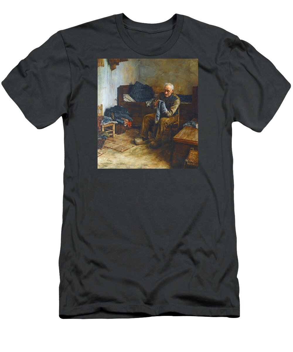 Walter Langley T-Shirt featuring the painting A Flemish Peasant by Walter Langley