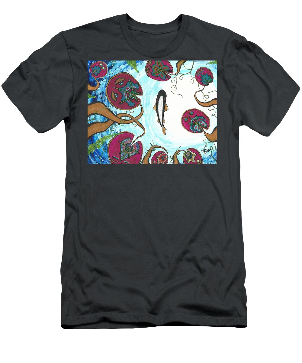 Water T-Shirt featuring the painting A Frog's Sky View by Paul Fields