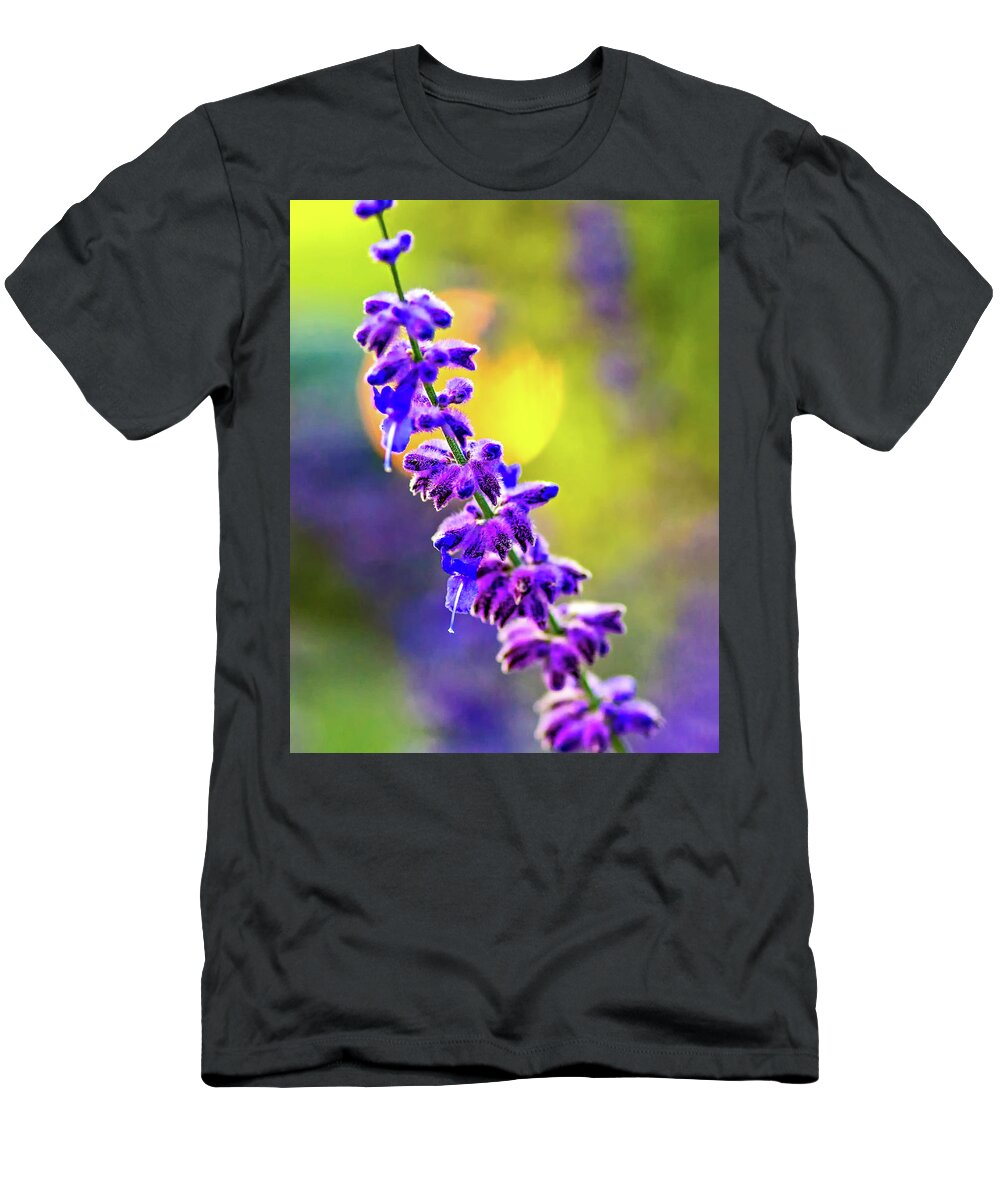 Steve Harrington T-Shirt featuring the photograph A Lavender Evening by Steve Harrington