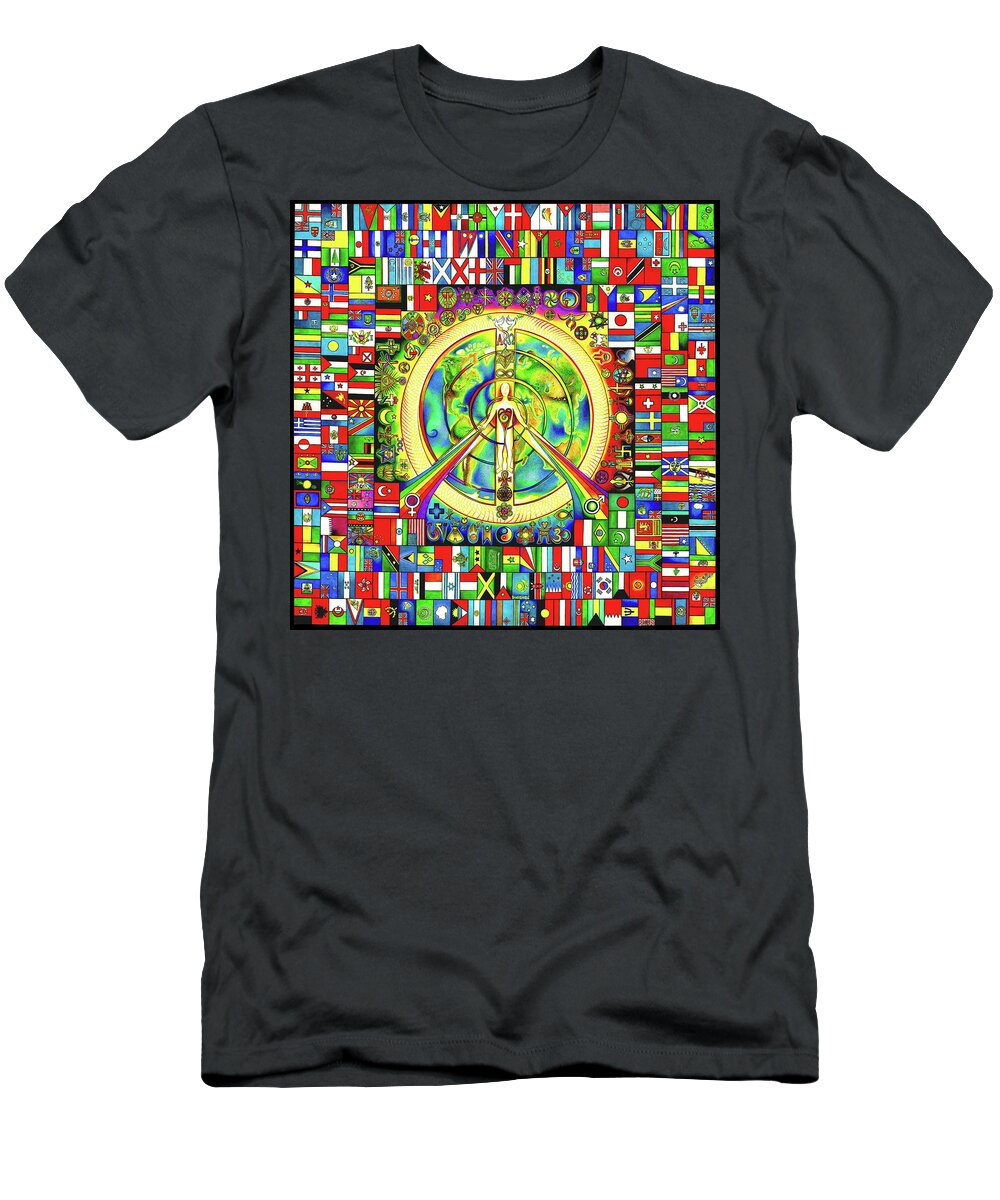 Peace T-Shirt featuring the drawing a PEACE of eARTh by Jonathan 'DiNo' DiNapoli