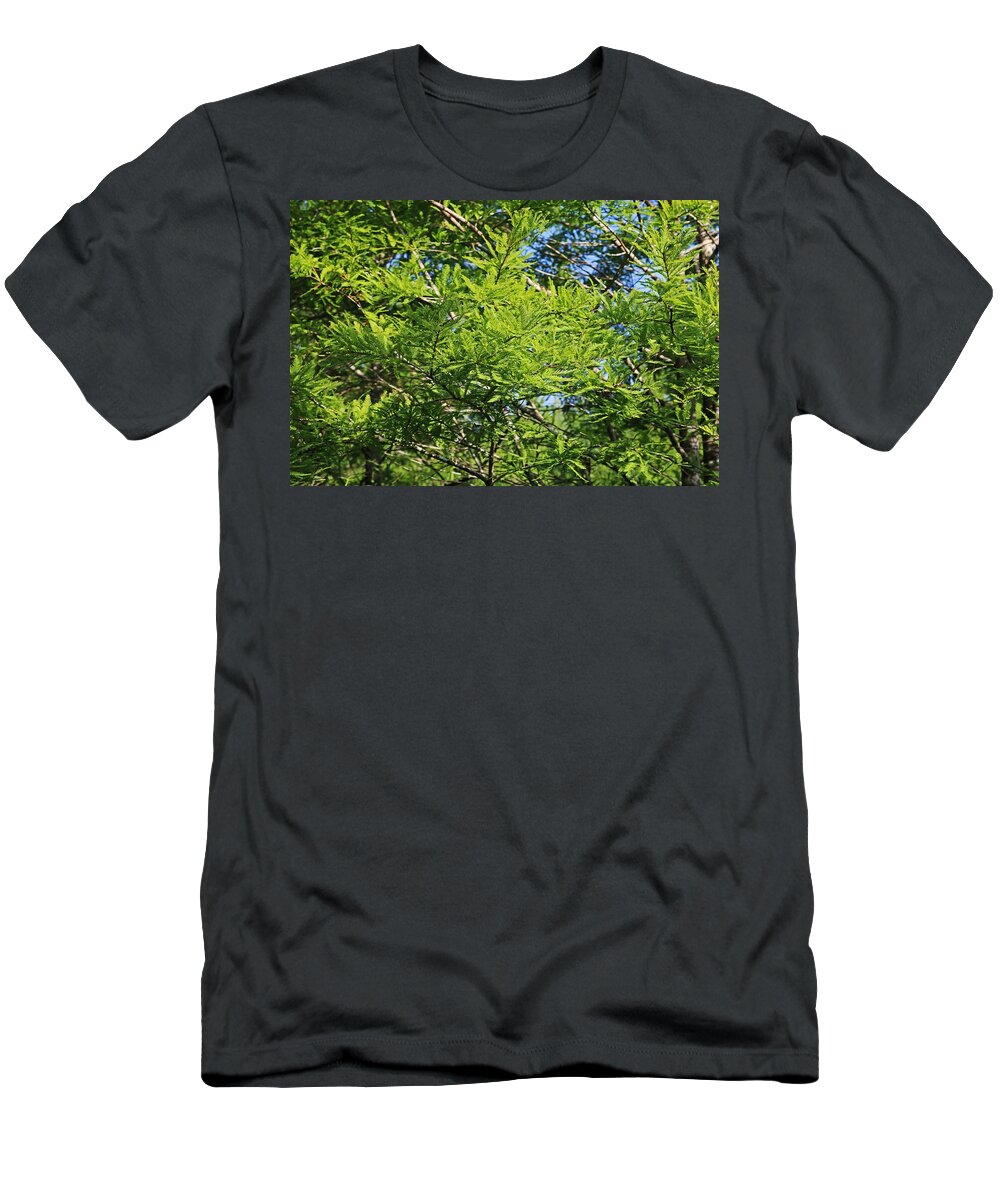 Green T-Shirt featuring the photograph A Peace of Green by Michiale Schneider