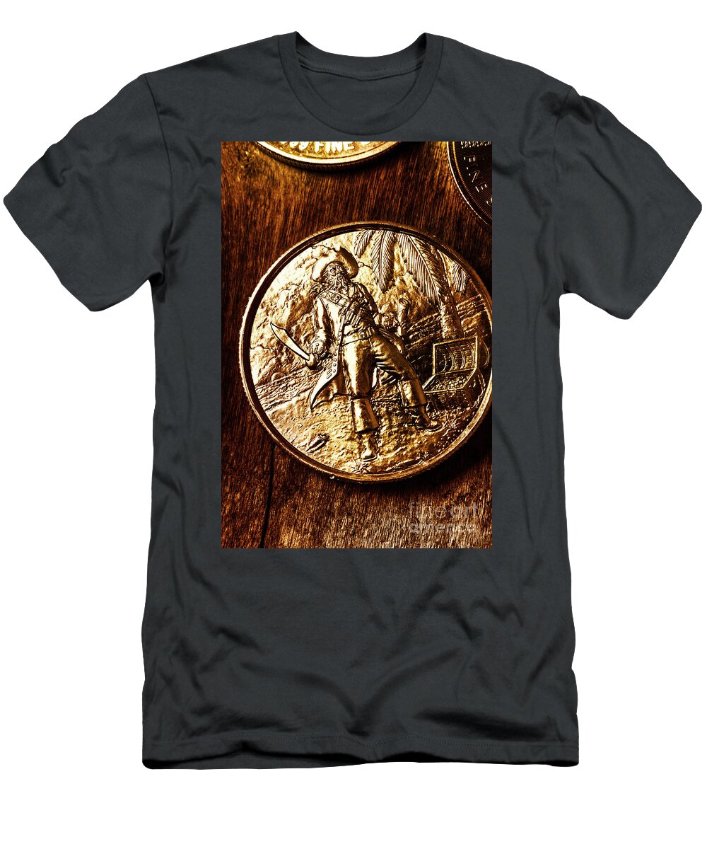 Currency T-Shirt featuring the photograph A pirates treasure by Jorgo Photography