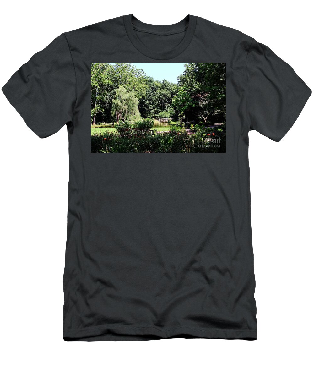 Jmu Arboretum T-Shirt featuring the photograph A Quiet Place by Allen Nice-Webb