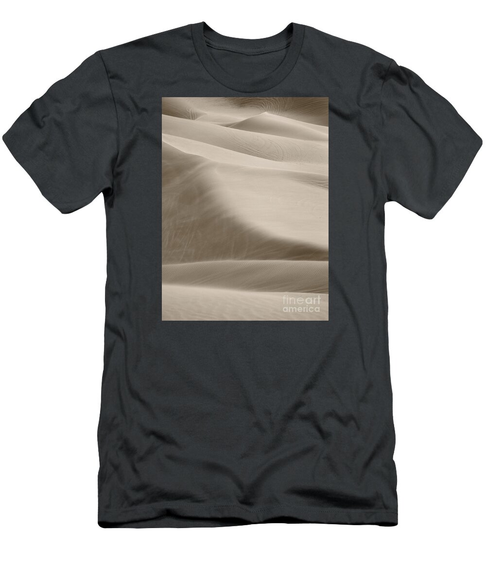 Sand Dunes T-Shirt featuring the photograph A Soft Oasis by Suzanne Oesterling