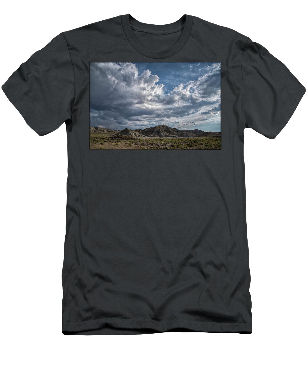 Wyoming T-Shirt featuring the photograph A Summer's Day by Erika Fawcett