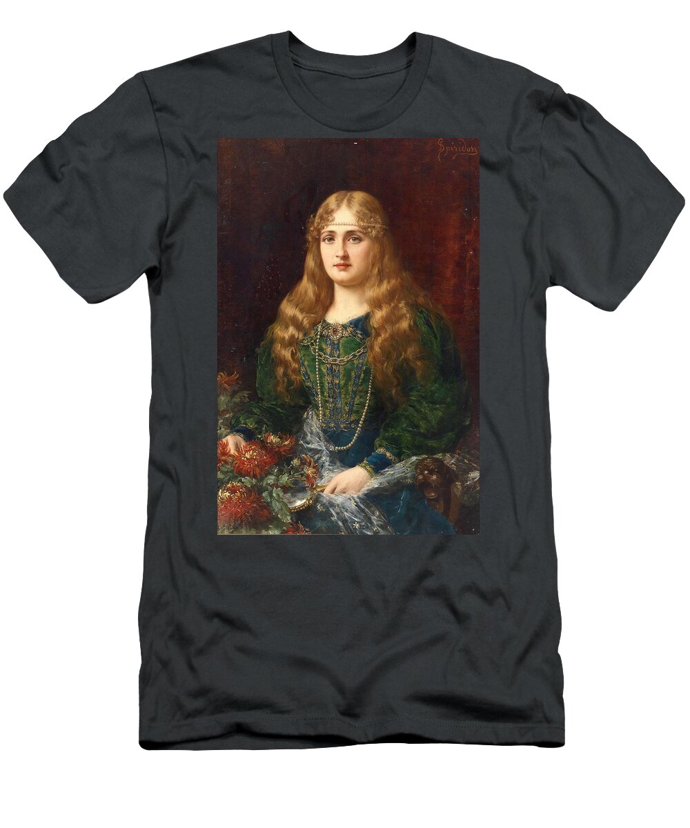 Goedaardig Met andere woorden winnen A young lady in a historical costume T-Shirt by Ignace Spiridon - Pixels