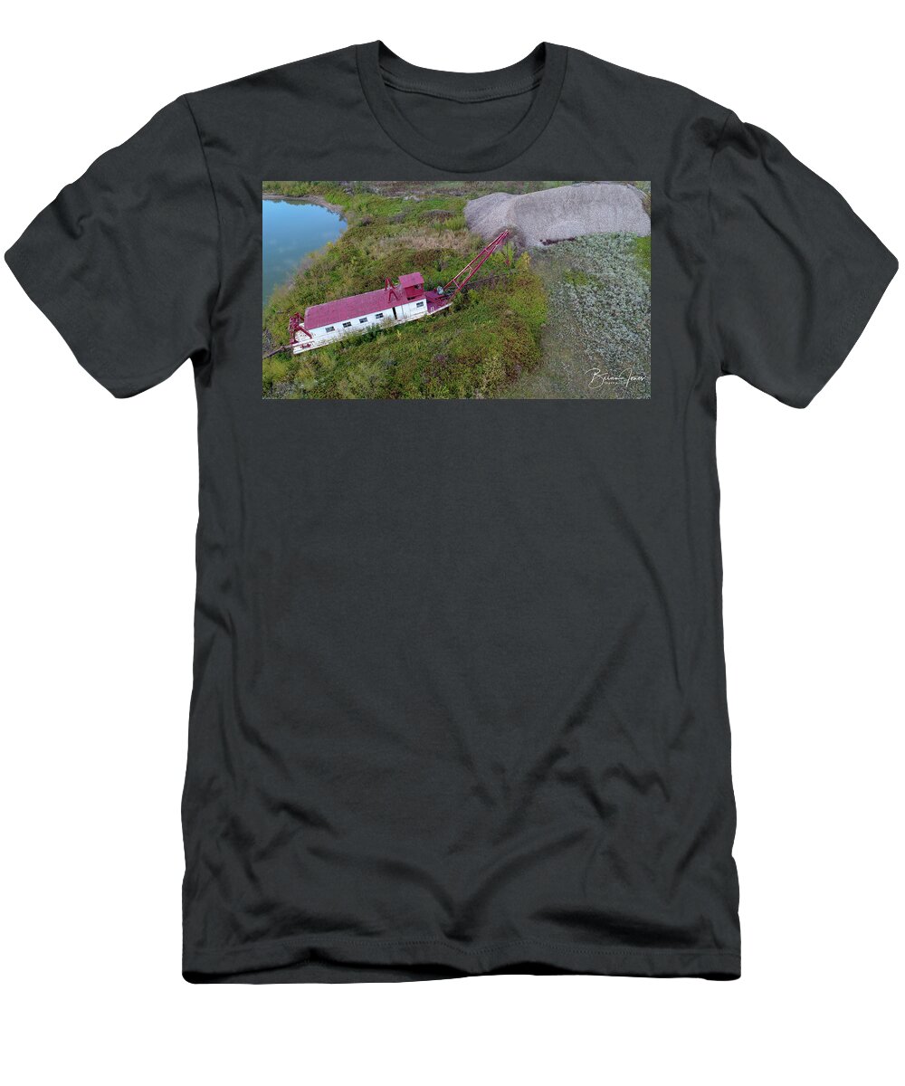  T-Shirt featuring the photograph Abandoned Dredge by Brian Jones