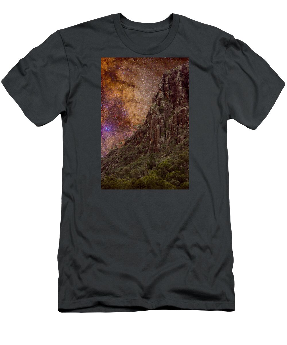 Milky Way T-Shirt featuring the photograph Aboriginal Dreamtime by Charles Warren