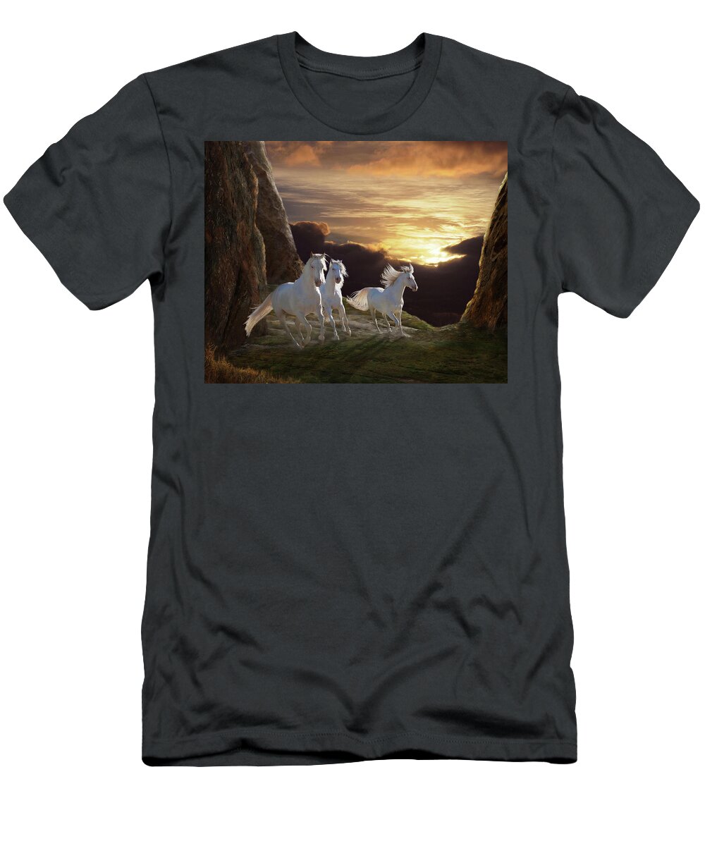 Sunsets T-Shirt featuring the photograph Above the Storm by Melinda Hughes-Berland