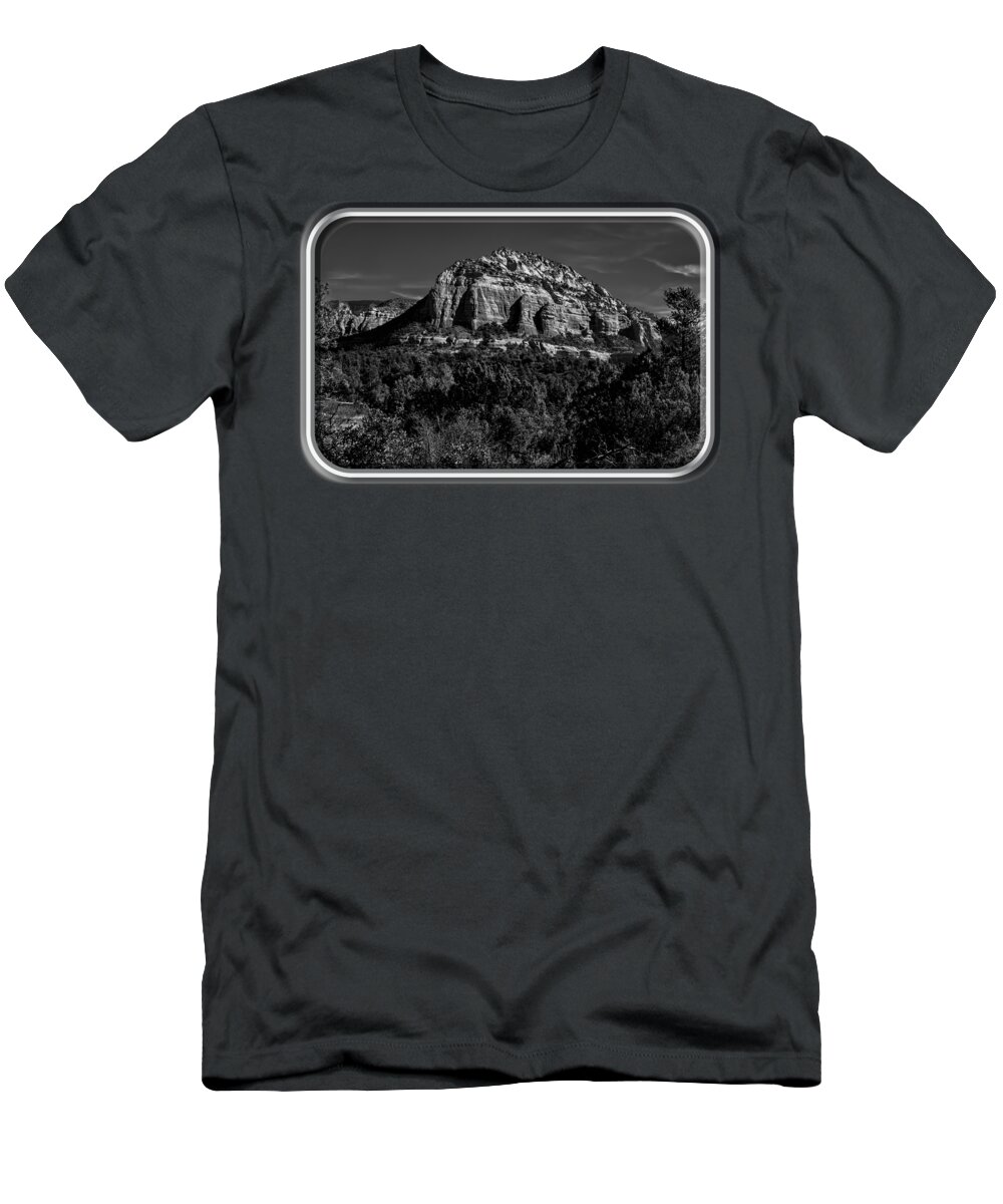Arizona T-Shirt featuring the photograph Above The Vortex BW by Mark Myhaver