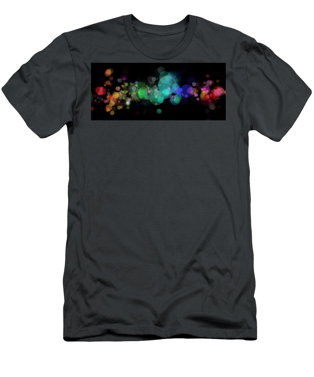 Abstract T-Shirt featuring the photograph Abstract circles by Les Cunliffe