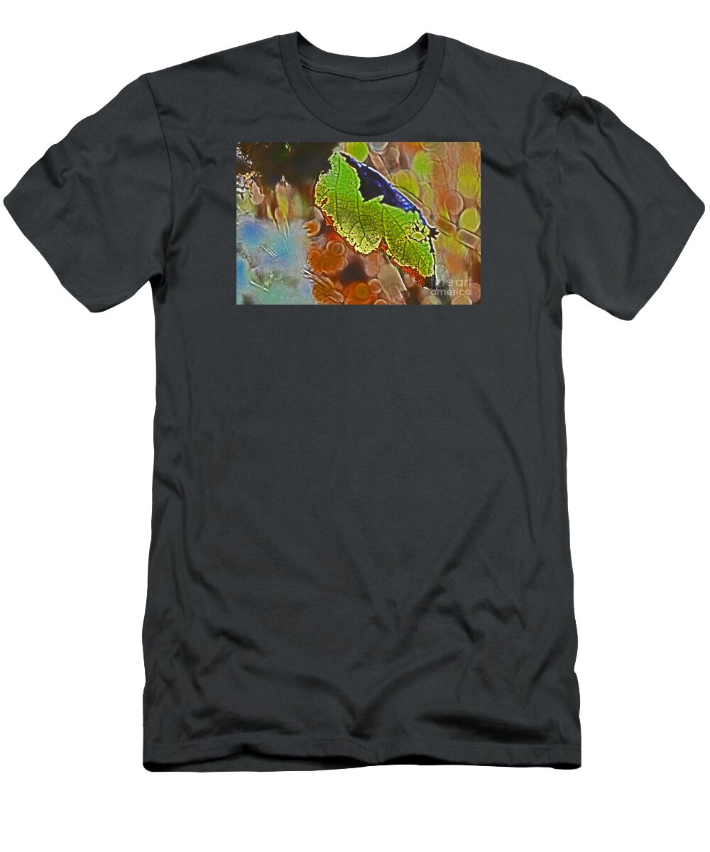 Leaf T-Shirt featuring the photograph Abstract Leaf by David Frederick