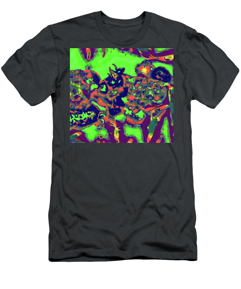 Abstract T-Shirt featuring the photograph Abstract Mushrooms by Gina O'Brien
