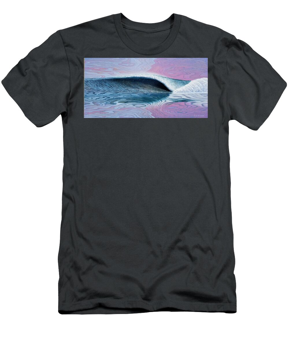 Surf Art T-Shirt featuring the painting Abstract Reflection by Nathan Ledyard