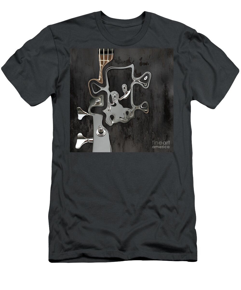 Music T-Shirt featuring the digital art Abstrait en Sol Majeur by Variance Collections