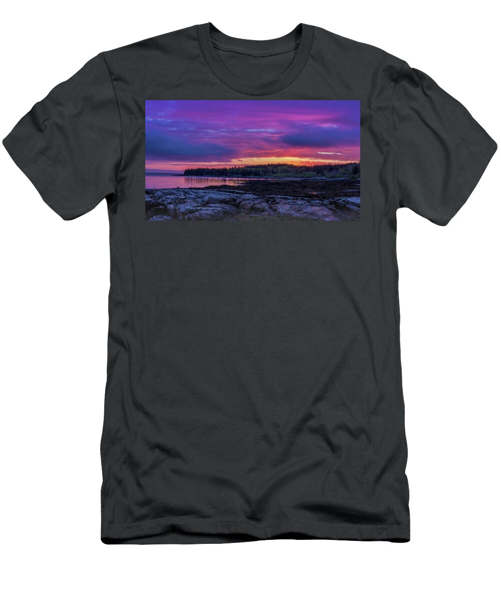 Mount Desert Island T-Shirt featuring the photograph Acadian Nights by Holly Ross