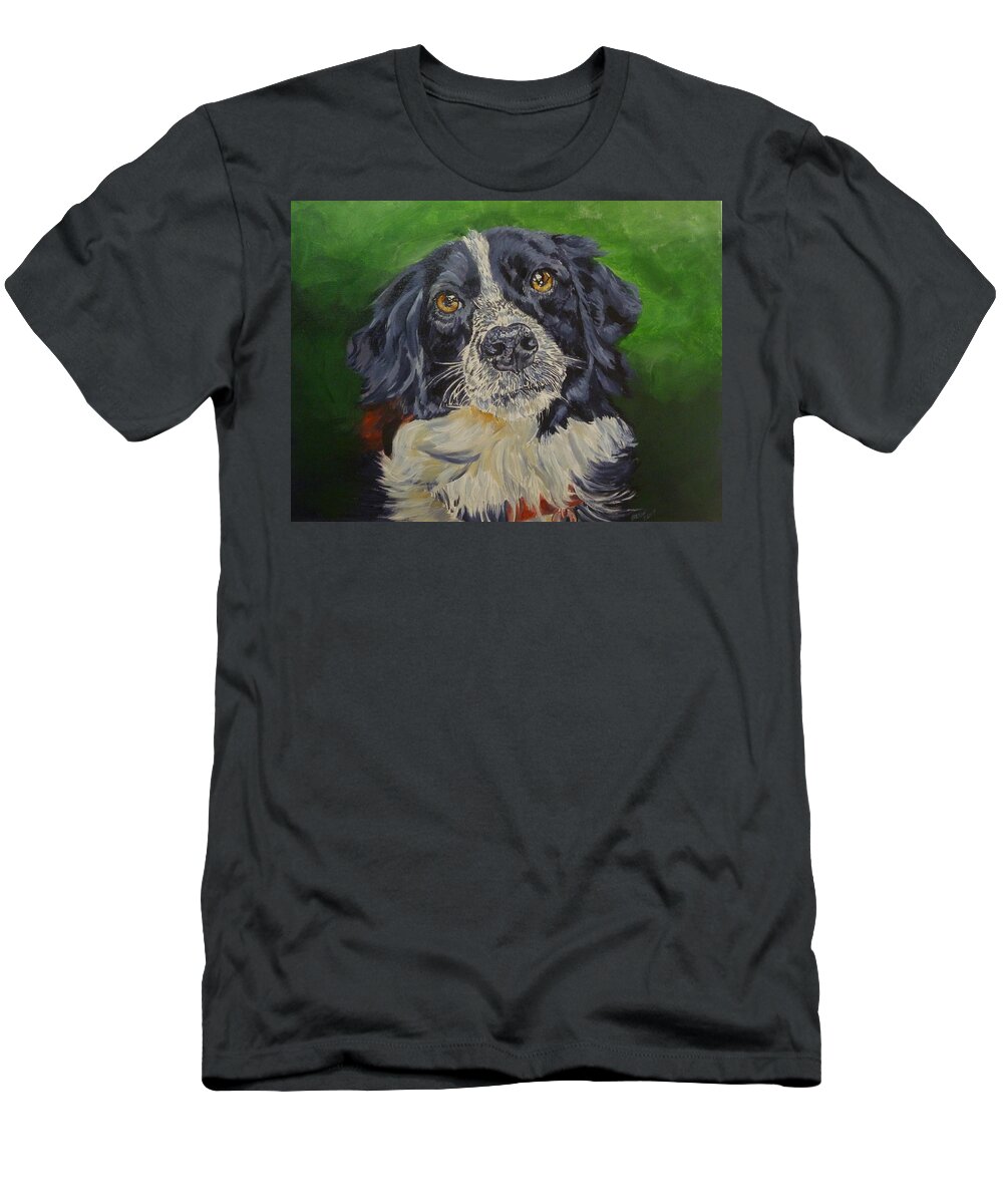 Dog T-Shirt featuring the painting Ada by Bryan Bustard