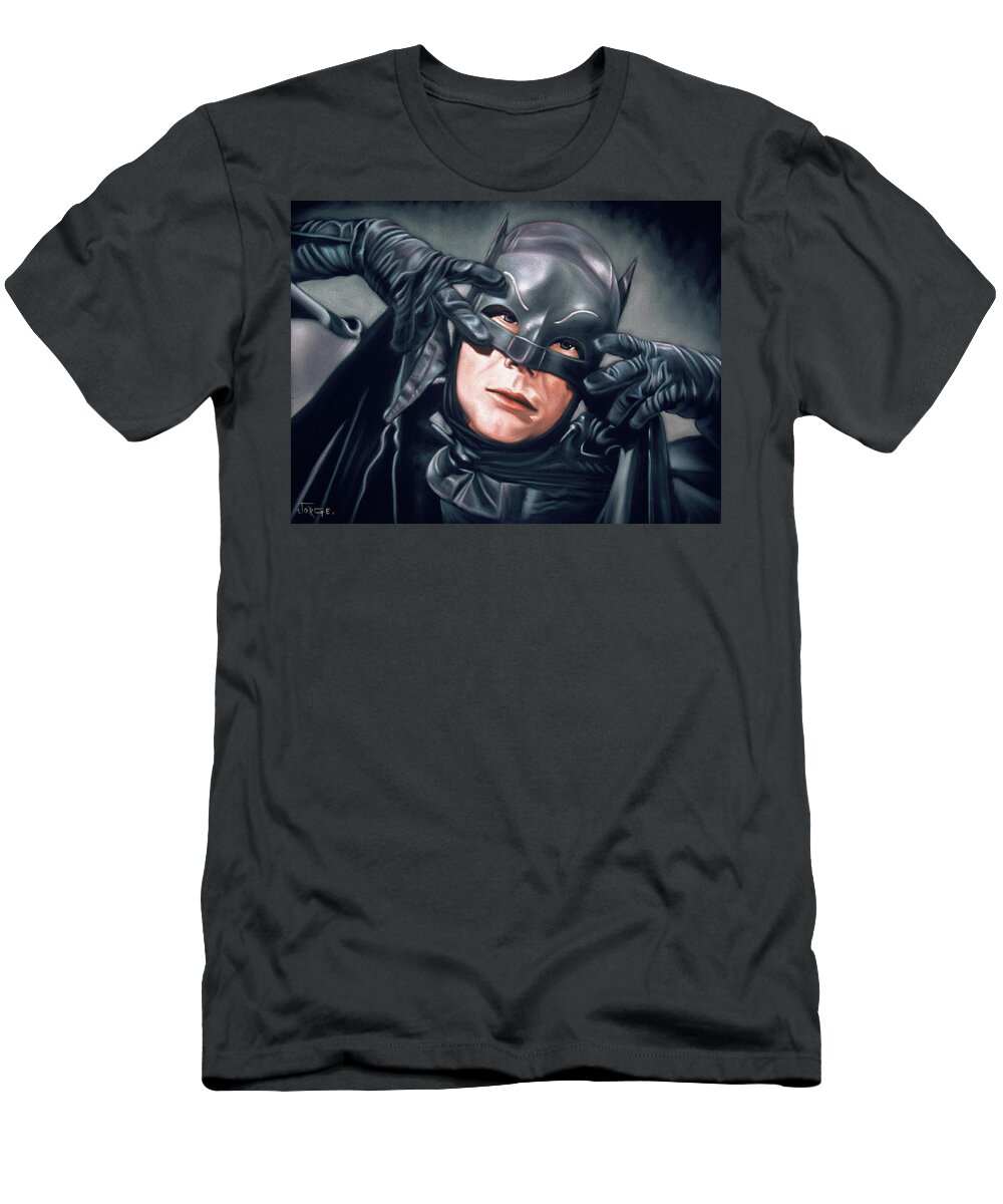Adam West Batman Dancing Batusi T-Shirt by Jorge Terrones - Pixels
