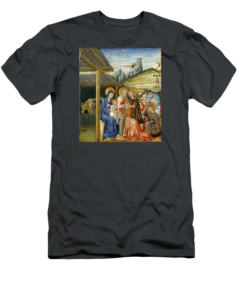 Adoration T-Shirt featuring the digital art Adoration of the Magi by Newwwman