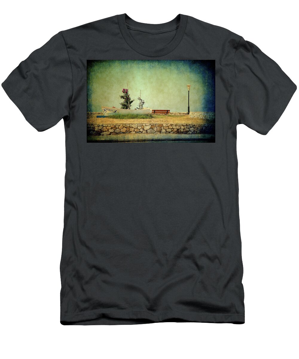 Landscape T-Shirt featuring the photograph Aegean Sea Composition by Milena Ilieva